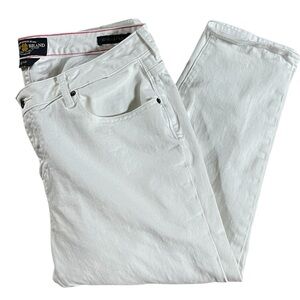 Lucky Brand Women's White Ginger Capri Jeans
